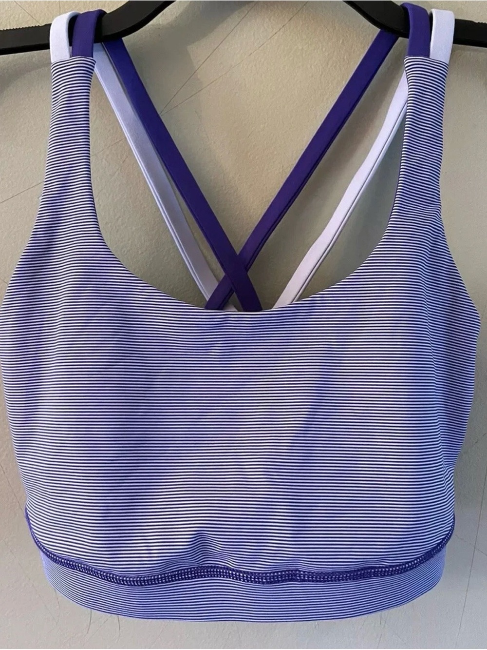 lululemon athletica Purple & Lavender Cross-Back Sports Bra - Picture 3 of 7